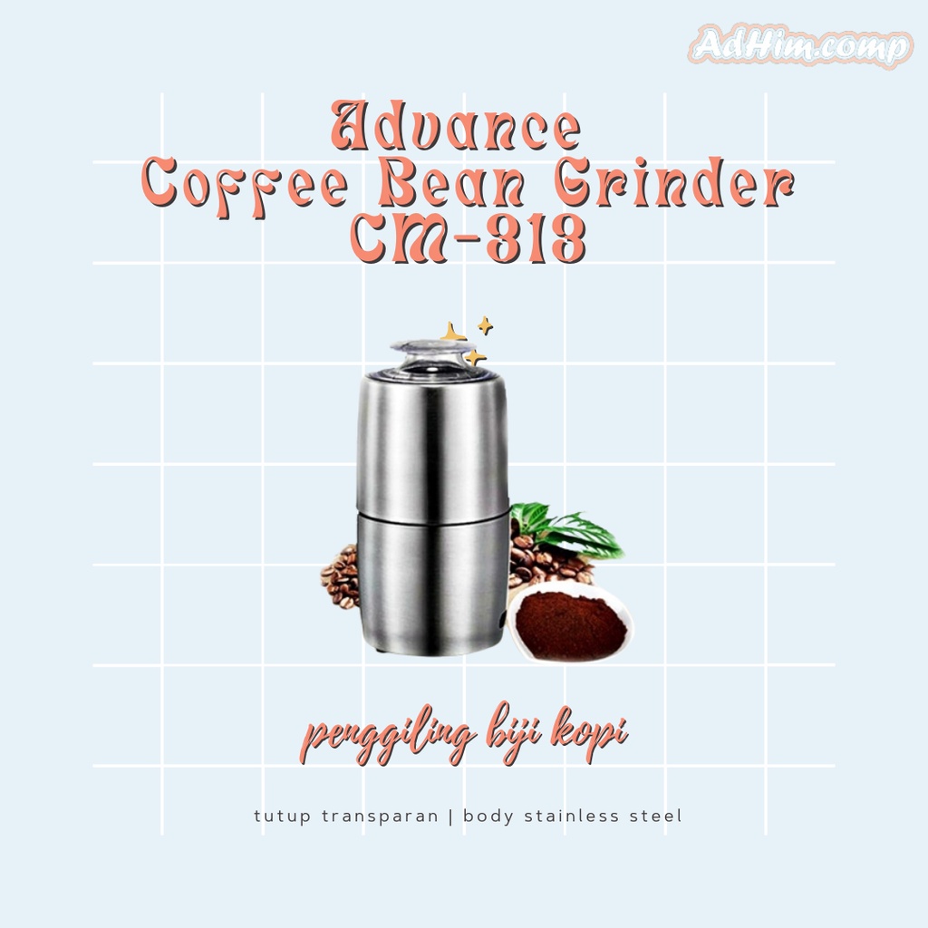 Advance Coffee Bean Grinder CM 313 Mesin Penggiling Biji Kopi Portable
