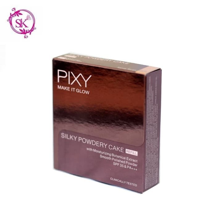 (ACC) Refill - Pixy Make It Glow Silky Powder Cake - Bedak Padat - Natural Beige