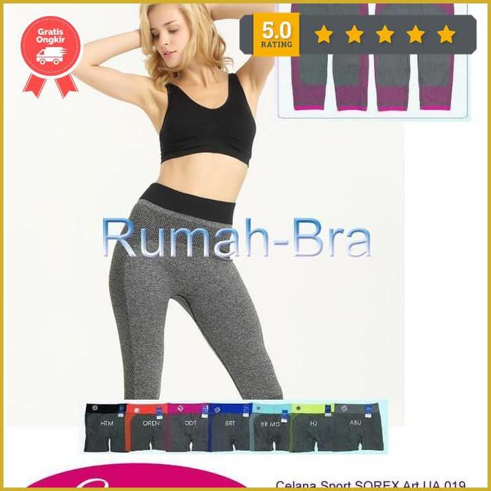 Sorex | Celana Legging Sport Pendek Senam Yoga Zumba Sorex Ua019 - Merah Muda Free Ongkir