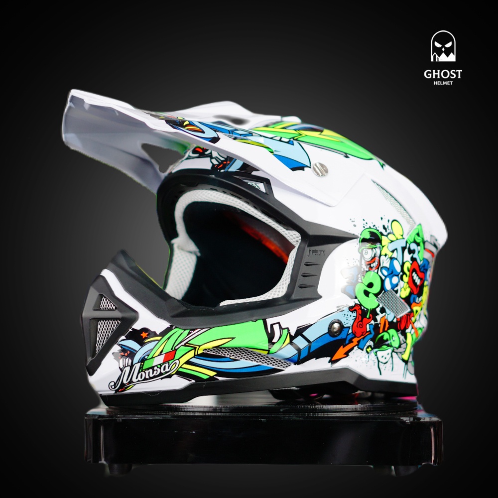 Helm Trail Monsa Anak Sampai Dewasa Cross Original Motif Arrowvitty