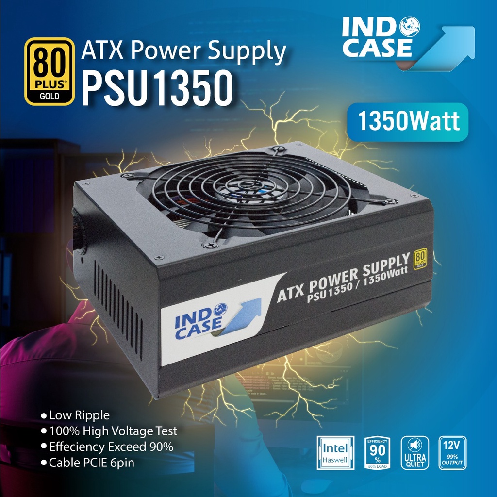 PSU 1350W MINING / POWER SUPPLY GAMING / PSU PROMINER 1350W 80+ GOLD