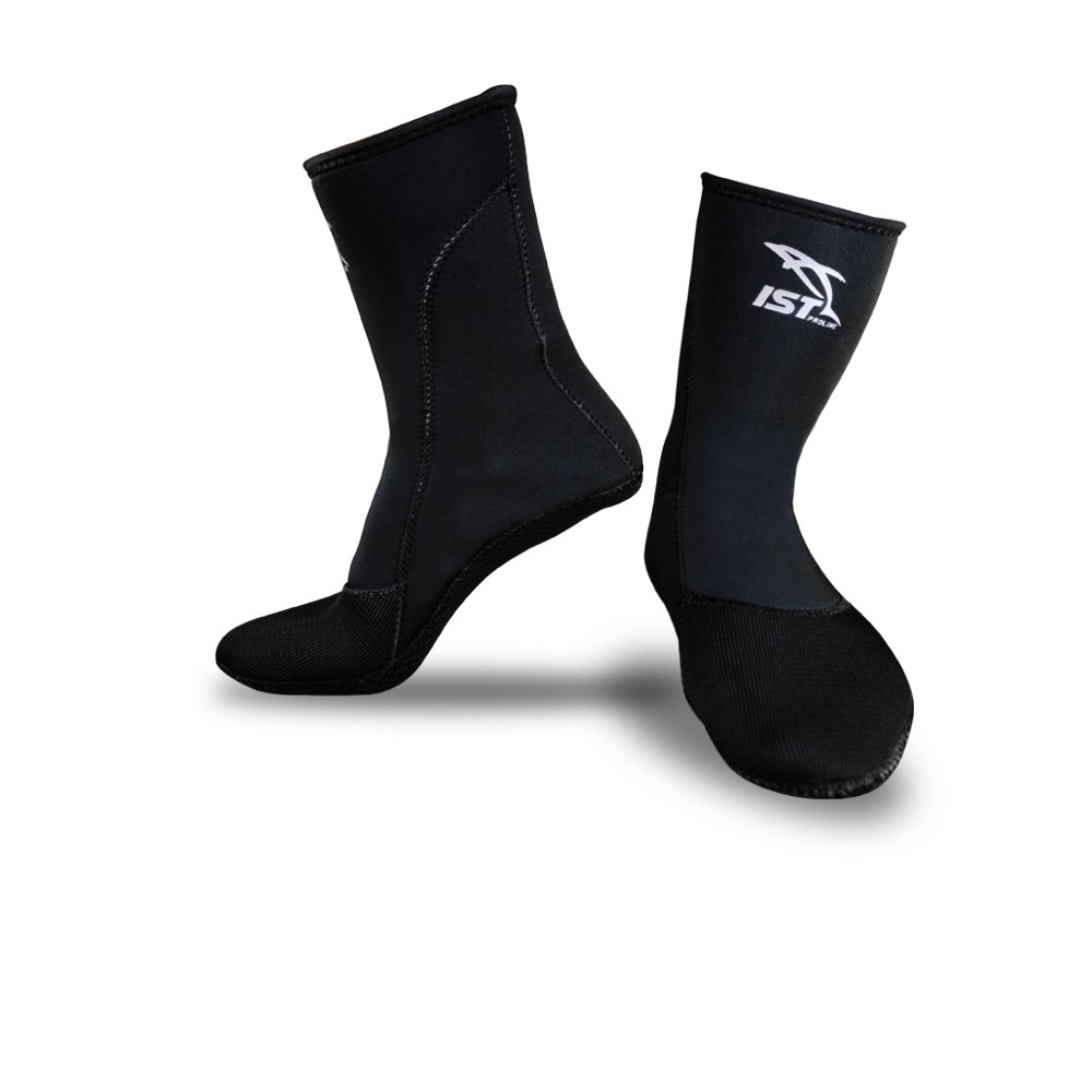 IST SK8 4mm Super Stretch Neoprene High-Cut Diving, Freediving Socks - Kaos kaki selam