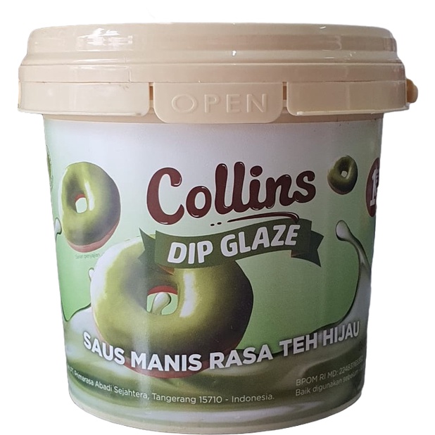 

Collins Dip Glaze Greentea 1kg Saus Manis Rasa Teh Hijau