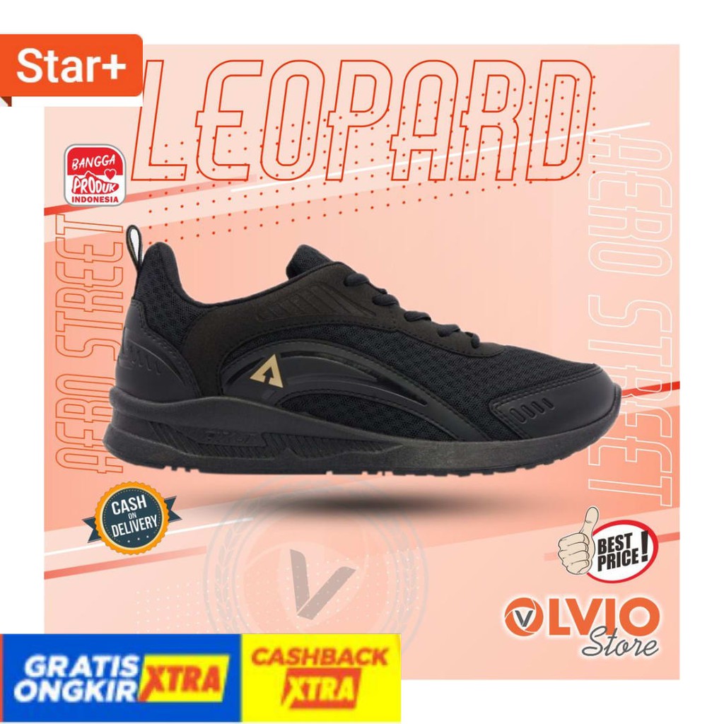 NEW BEST SELLER SEPATU CASUAL KANTOR SANTAI MURAH KEREN / Aerostreet  LEOPARD - Sepatu Sneakers