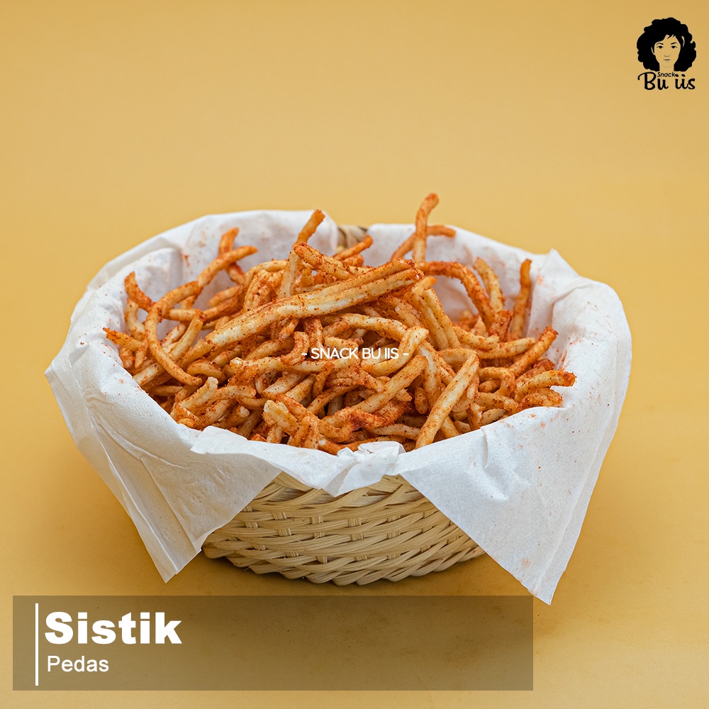 

250gram Sistik Pedas/Keju/Balado/Pangsit Original Snack Bu Iis Cemilan Sukabumi