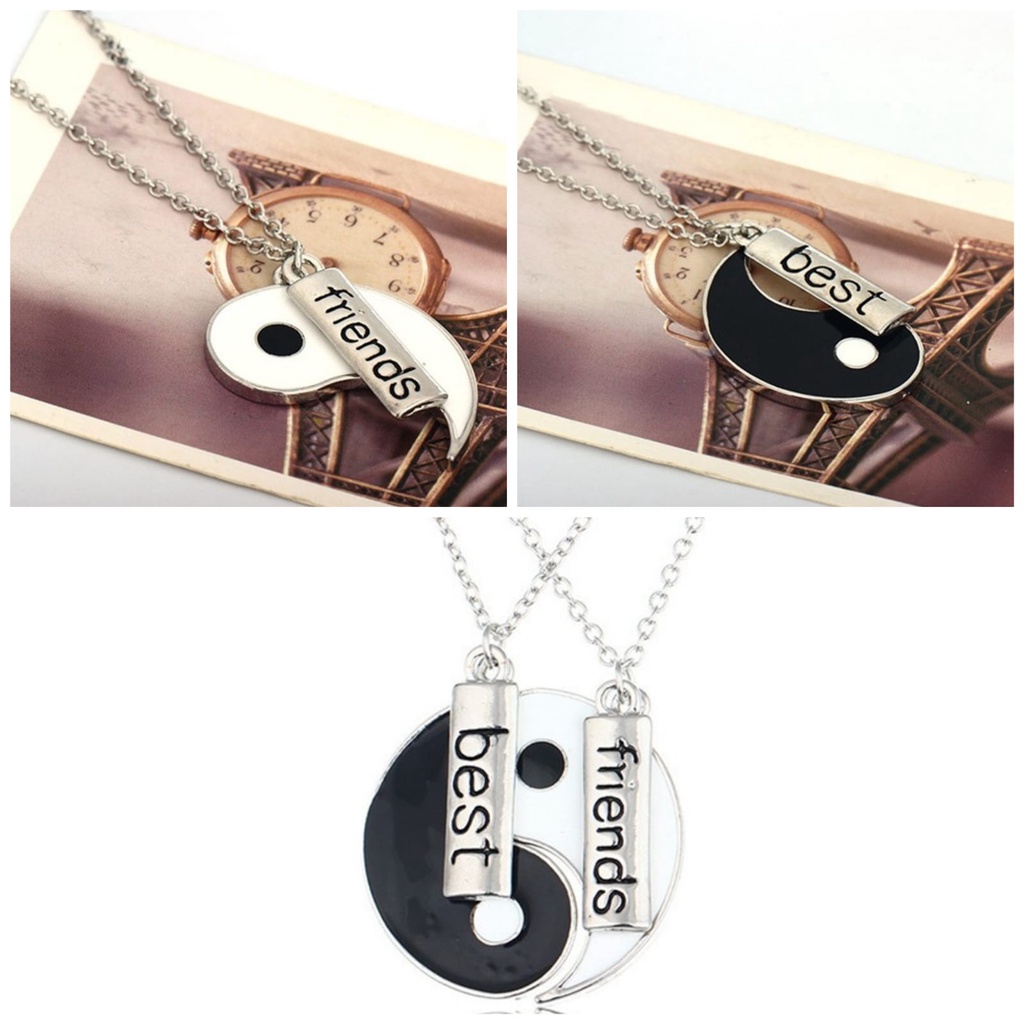 2pcs Kalung Best Friends Yin Yang Kalung Persahabatan