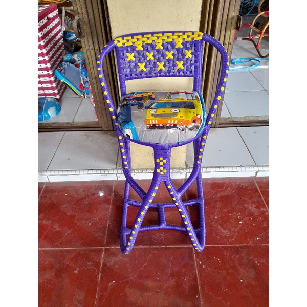 Kursi Rotan Boncengan Anak Motor Matic Beat Lilitan Full Tanpa Sabuk Pengaman