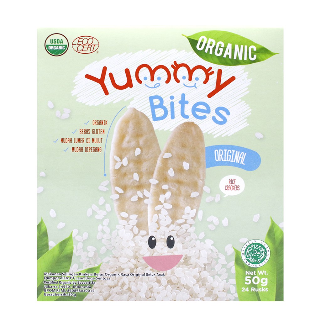 Yummy Cracker Organic Yummy Bites Biskuit Bayi