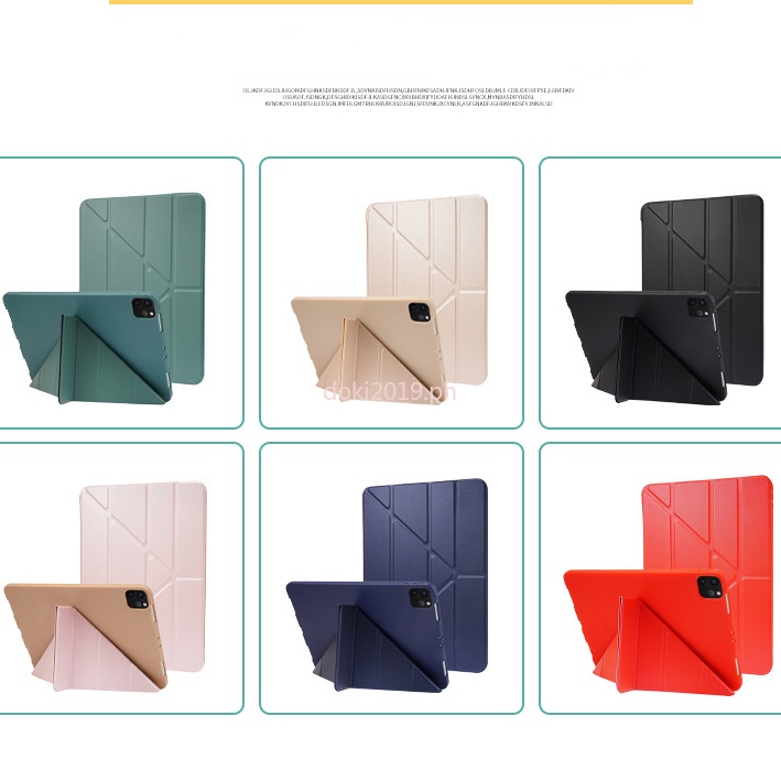 Casing Flip Lipat Pu Multiguna Untuk iPad Air0.9 2022 Air4 9th Pro 11 2021 2020 7th 10.2 9.7 2017 2018 5th 6th Gen Air 8.3