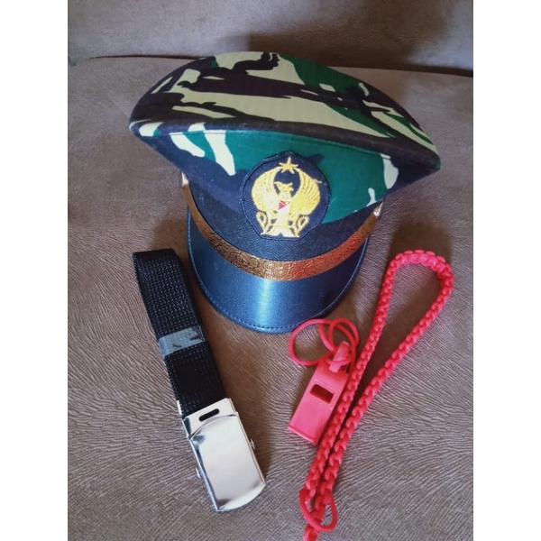 TERMURAH Fullset Aksesoris TNI anak laki-laki / set Aksesoris anak cowok / Atribut TNI Anak laki-lak