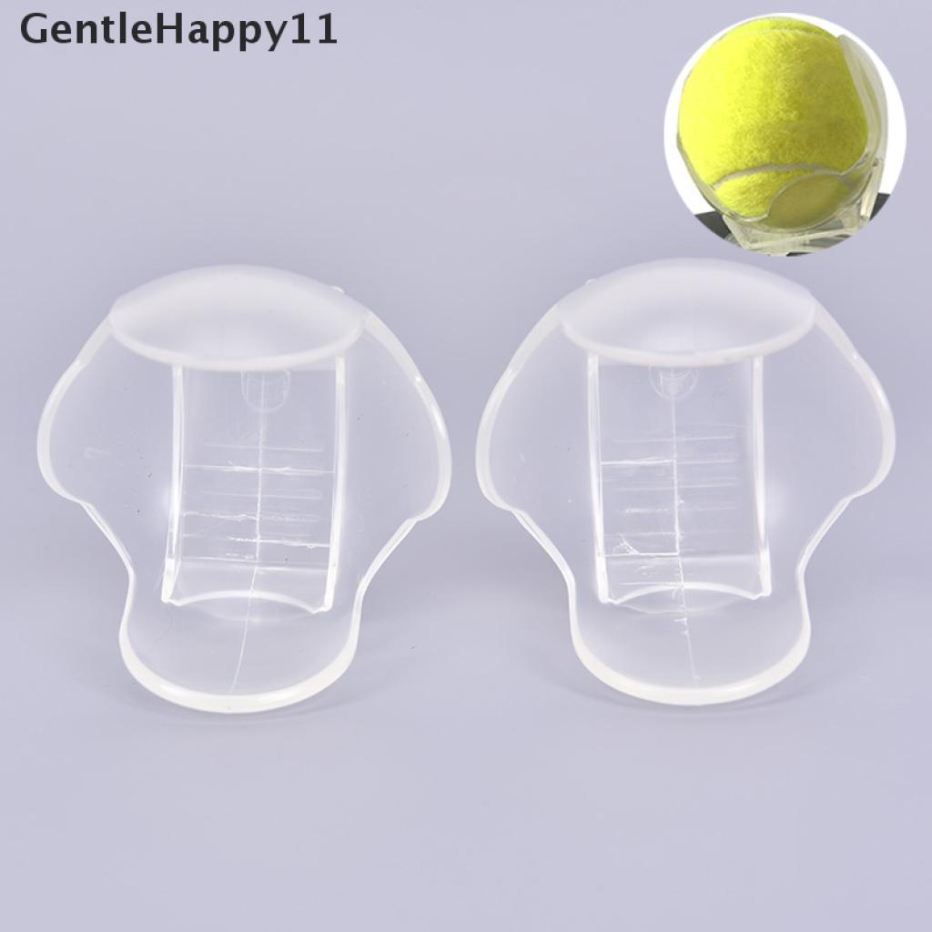 Gentlehappy 1PC Klip &amp; Holder Bola Tenis Profesional Aksesoris Bola Tenis Transparan