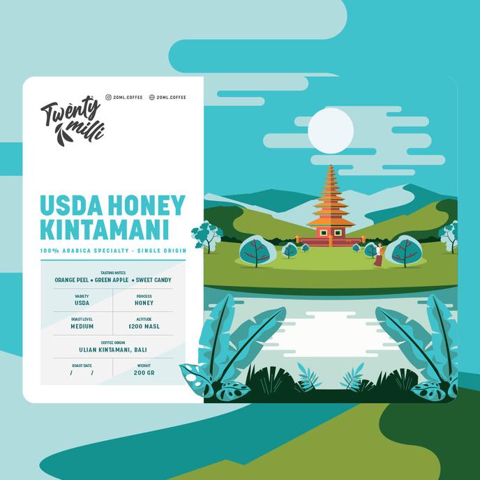 

[ COD ] Kopi Arabika USDA Kintamani Bali : Honey 200g | bubuk/biji BIG SALE Kode 686