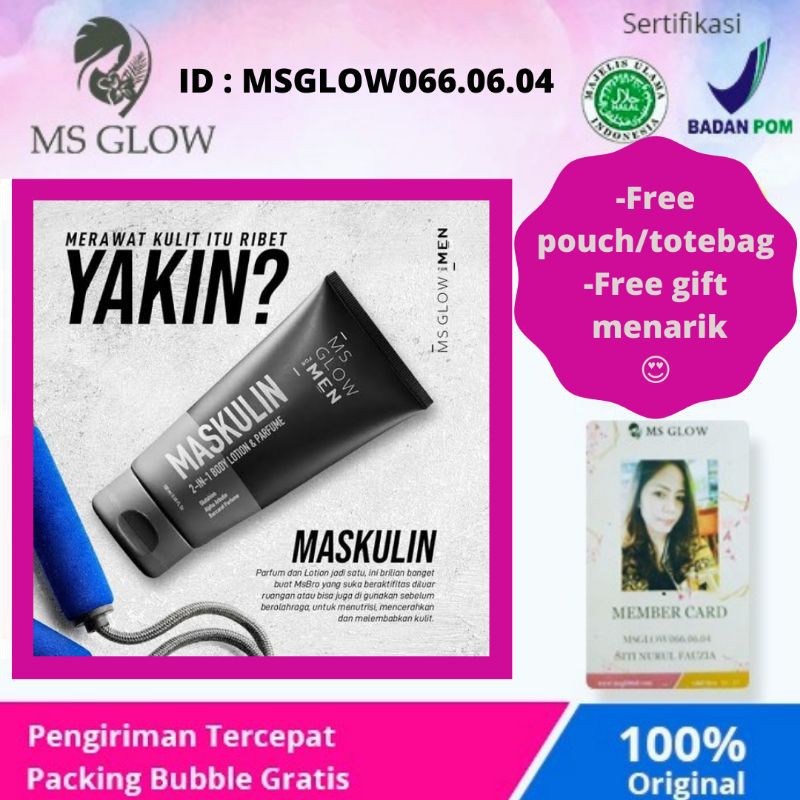 Body lotion ms glow for men / Maskulin / Maskulin ms glow for men / Ms glow men / Ms glow for men