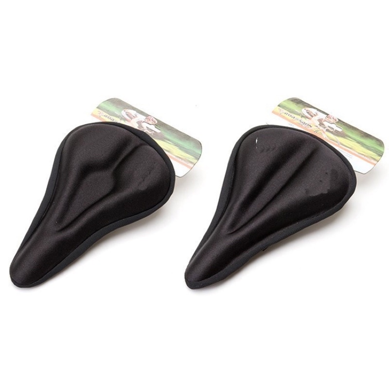 TaffSPORT Jok Sadel Sepeda 3D Silicone Gel - Black