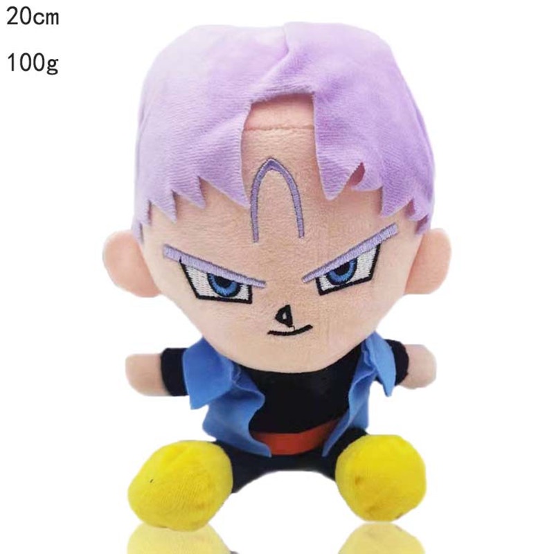 Mainan Boneka Stuffed Plush Dragon Ball Super Saiyan Goku Vegeta Bick Majin Buu Trunks 20CM Untuk Anak