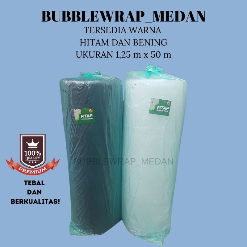 

[MEDAN] BUBBLE WRAP MTAP HITAM BENING UKURAN 1,25 M X 50 M KHUSUS GOJEK DAN GRAB BAGUS MURAH roll