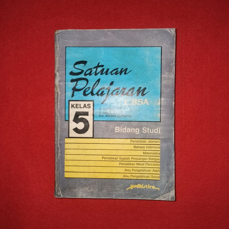 buku lawas satuan pelajaran CBSA kelas 5 SD