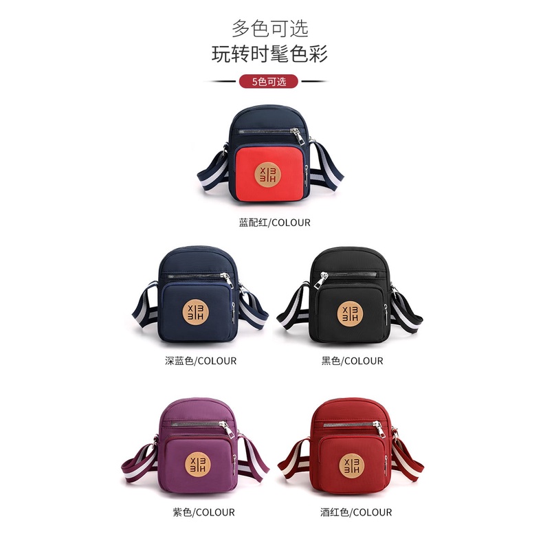 108 tas selempang wanita sling bag wanita import bahan nilon parasut