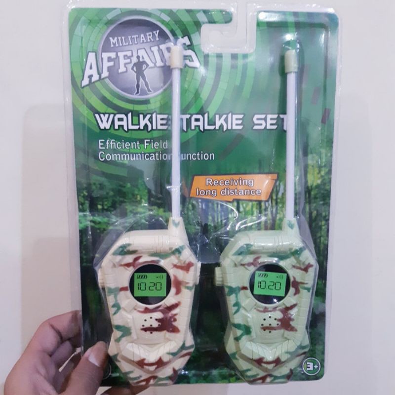 Mainan Walkie Talkie Karakter Militer Edukasi - HT Army Anak Edukatif