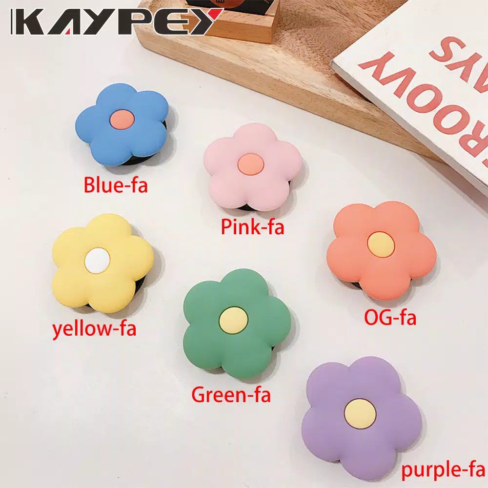 AZAHRA POPSOCKET 3D KARAKTER MOTIF BUNGA POP SOCKET PVC MOTIF AKSESORIS HP HOLDER IMPORT MURAH COD