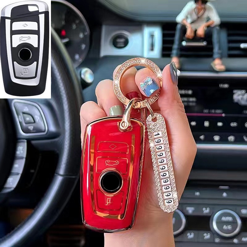 Casing Kunci Mobil Bahan Silikon Untuk BMW 3 4 5 Series 320i 530i 550i F20 F21 F30 F31 F25 F01 F02