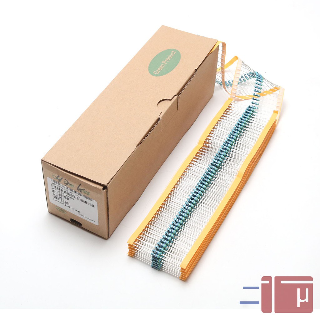 x10 Resistor 47K 1/2W Metal Film 1% Taiwan Kaki Tembaga