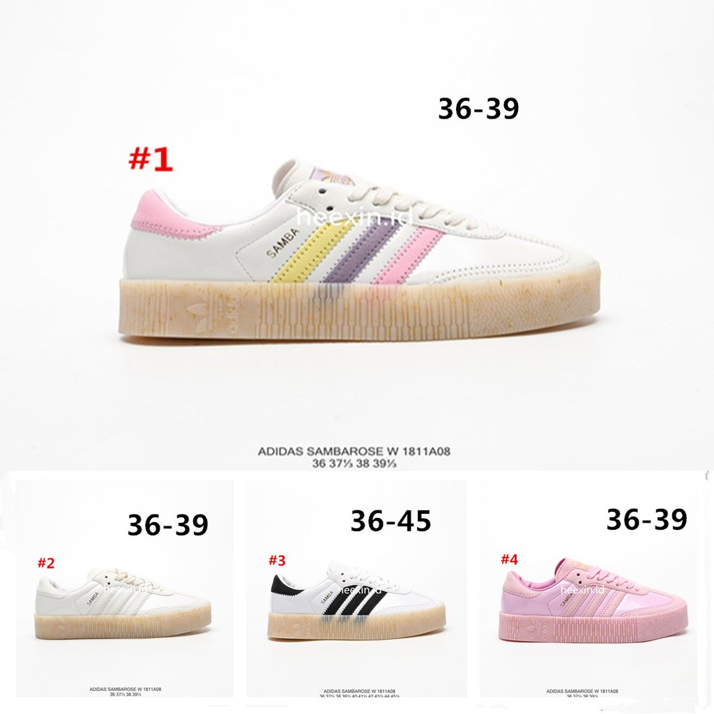 adidas sambarose pink white