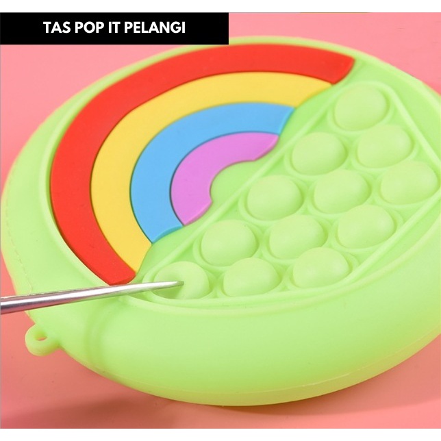 TAS ANAK POP IT JELLY / TAS POP IT ANAK SELEMPANG UNICORN / TAS POP IT ANAK TERMURAH - P-015