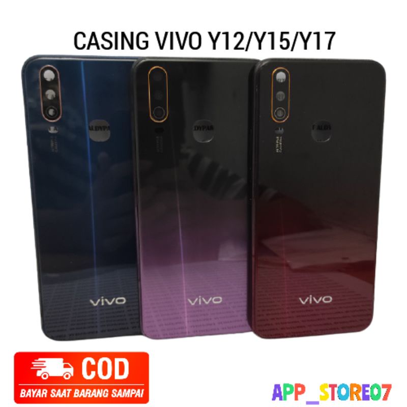 CASING FULLSET BACKDOOR HOUSING VIVO Y12 Y15 Y17 ORIGINAL - KESING FULLSET
