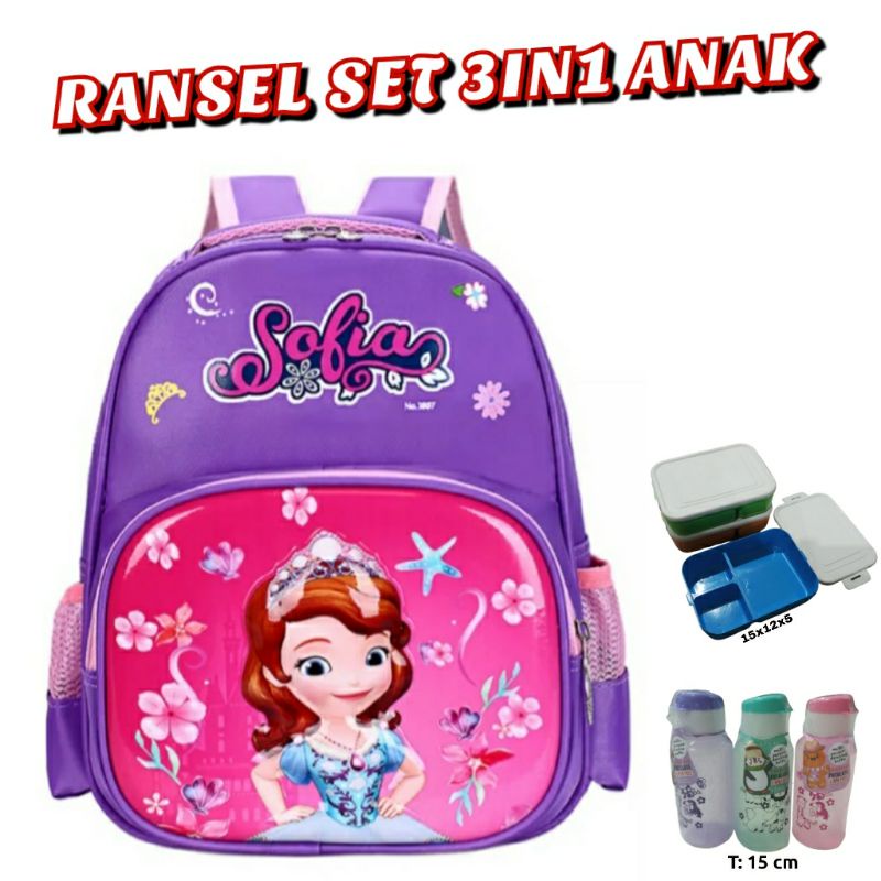 dem_sare / DS1129 Tas Ransel Anak Sekolah PAUD TK SD tas ransel sekolah anak perempuan karakter  Karakter Bag Backpack Mini Motif Cartoon Cute