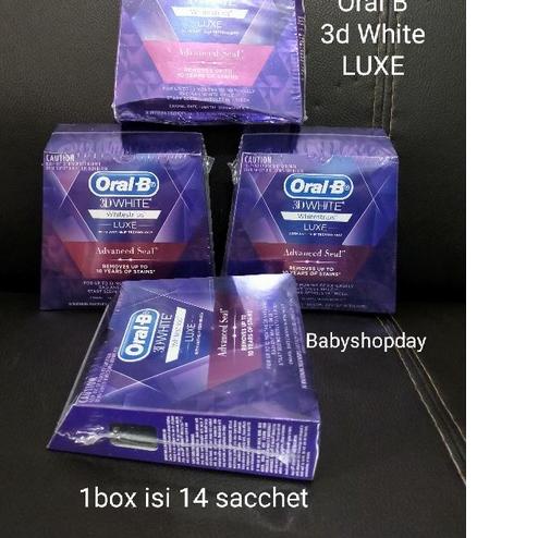 ✤ Oral B 3D White Whitestrip Luxe, Pemutih gigi whitestrip luxe oral B ◙