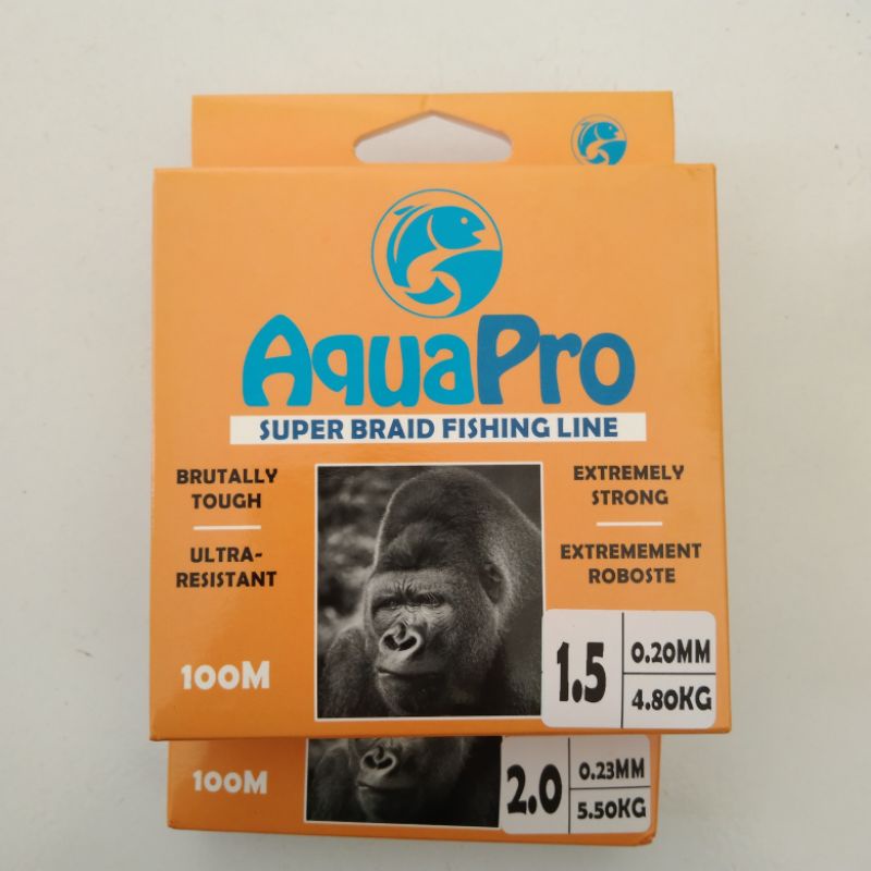 Senar AquaPro Super Braid Fishing line 100m Hijao Stabilo