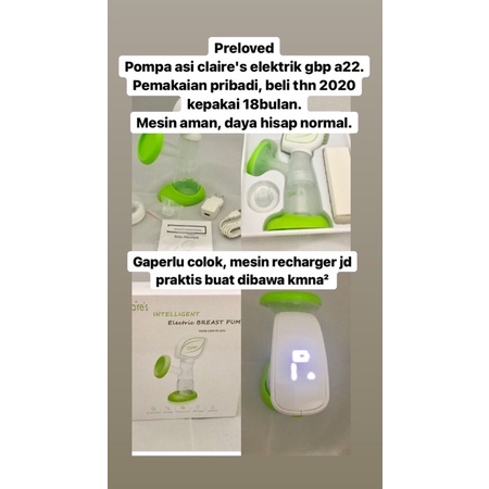 Preloved pompa asi | pompa asi claire's