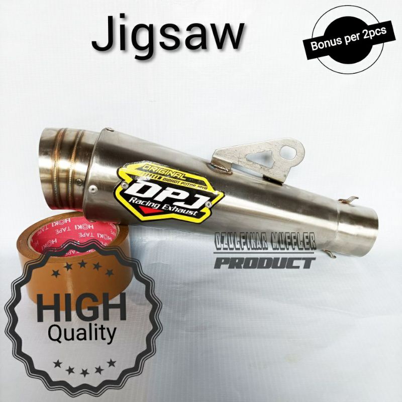 Slincer Knalpot DPJ Sarangan Setengah Separo Suara Helikopter Jigsaw Silincer slincer tabung knalpot jigsaw jiksaw fantera fanterra pantera stainles sarangan setengah-DPJ JINGSAW