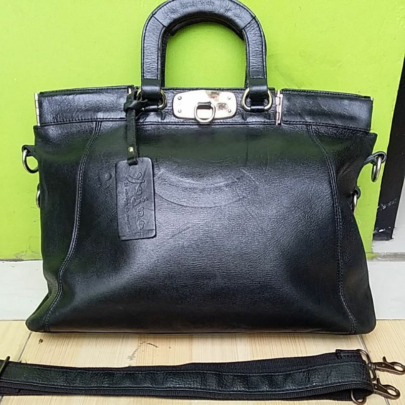 (nego) Tas sling kulit asli/ sling kulit mantul brand Yajna