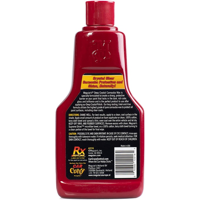 Meguiar's - Meguiars A2216 DEEP CRYSTAL CARNAUBA WAX