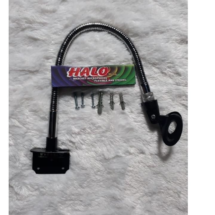 [KODE PRODUK 7VKGH7147] Stand Mic Dinding (GROSIR) 40cm Full Besi Plus Holder Mic