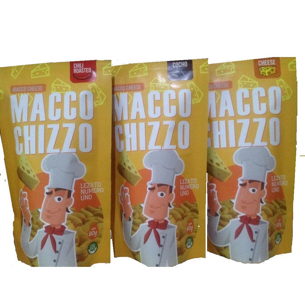 

Snack Keju bentuk Makaroni Macco Chizzo