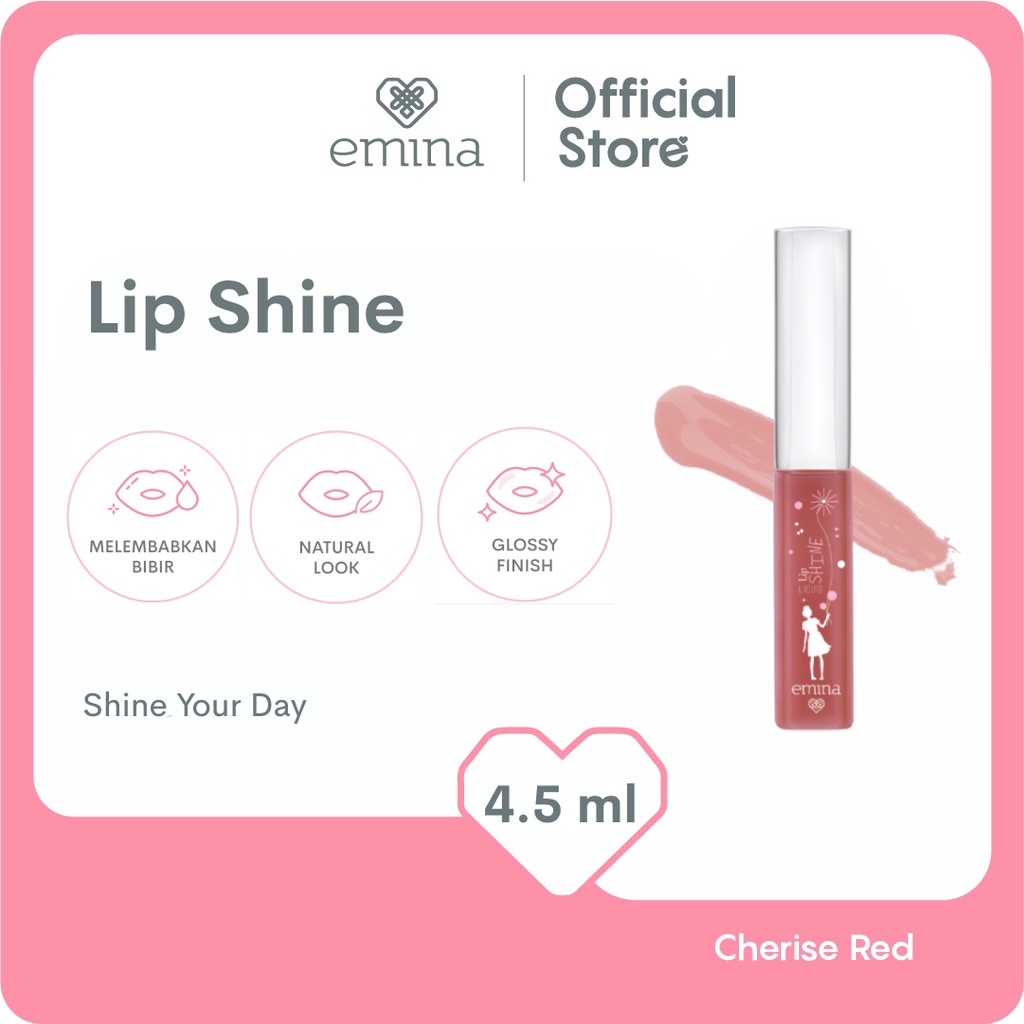 Emina Liquid Lip Shine 4.5 ml - Lip Gloss BISA COD