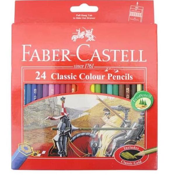 

Sudah READY.. PENSIL WARNA KAYU 24 WARNA - FABER CASTELL CLASSIC 24 Warna (OFF-52)