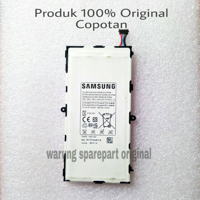Baterai batrai samsung tab 3 - Battery batre samsung tab 3 SM-T211 Original copotan