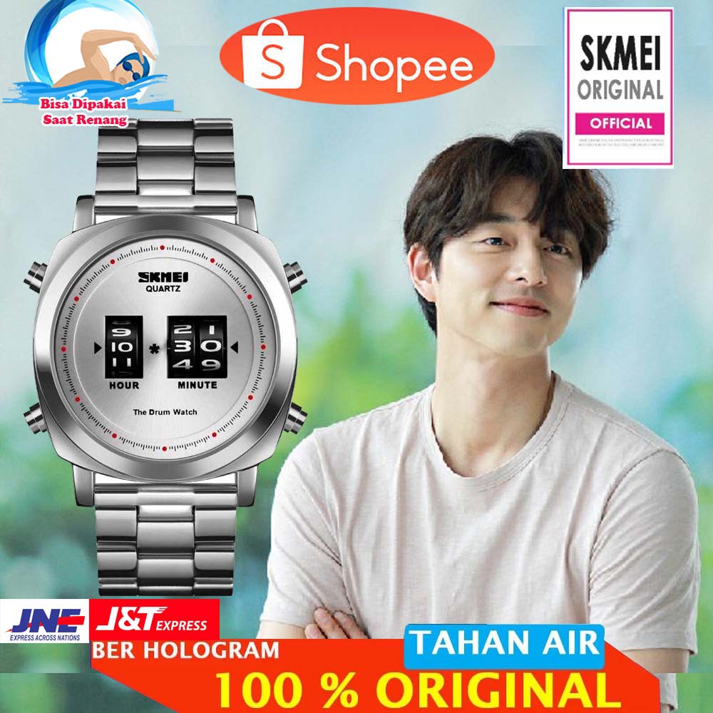 ORIGINAL SKMEI Jam Tangan Analog Pria - 1531 [Silver Silver]