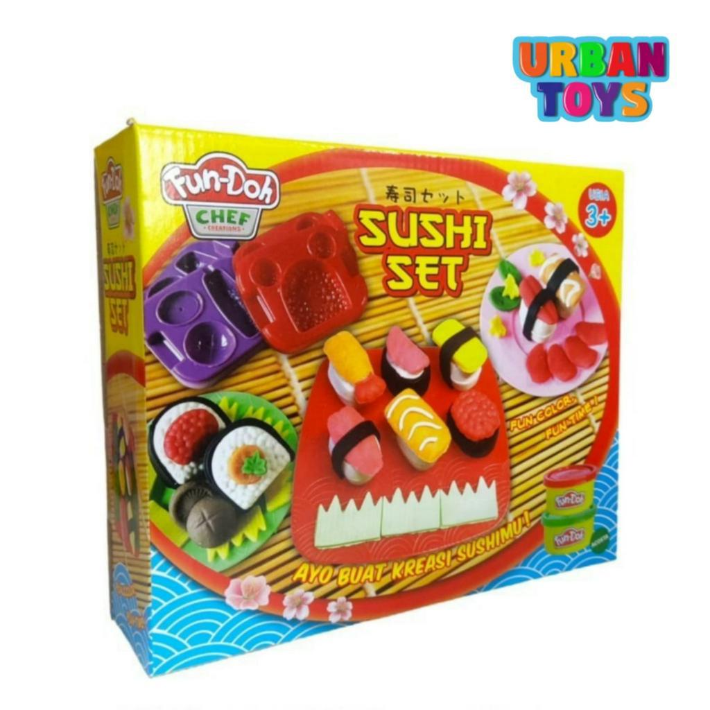 Fun Doh Sushi Set - Mainan Lilin Anak FunDoh / PlayDoh
