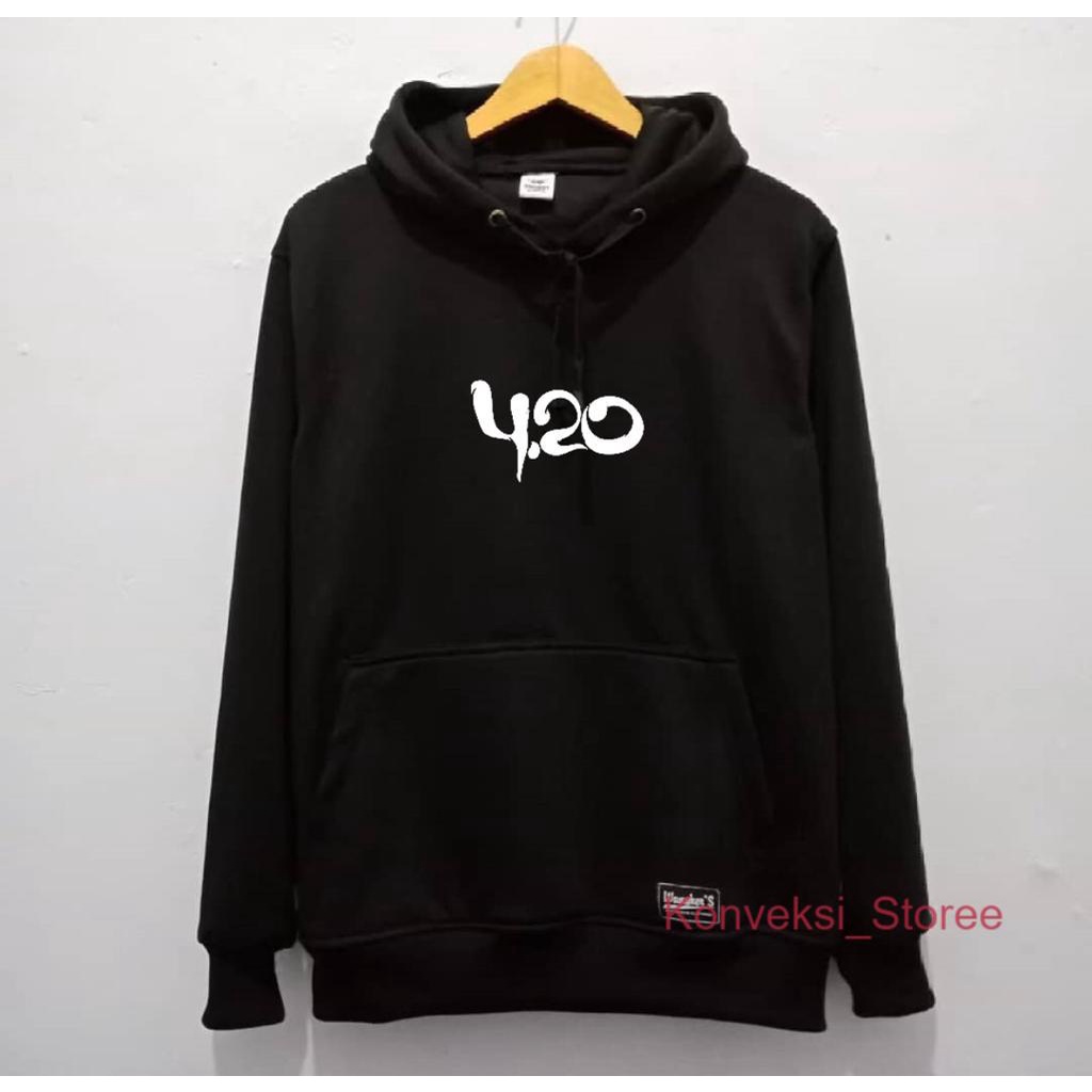 Hoodie Distro Terbaru Logo 420 Logo White BEST SELLER 100% Premium Quality