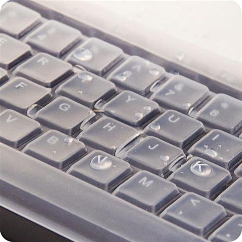 (Happy) 1pc Skin Cover Pelindung Keyboard Komputer Desktop Universal