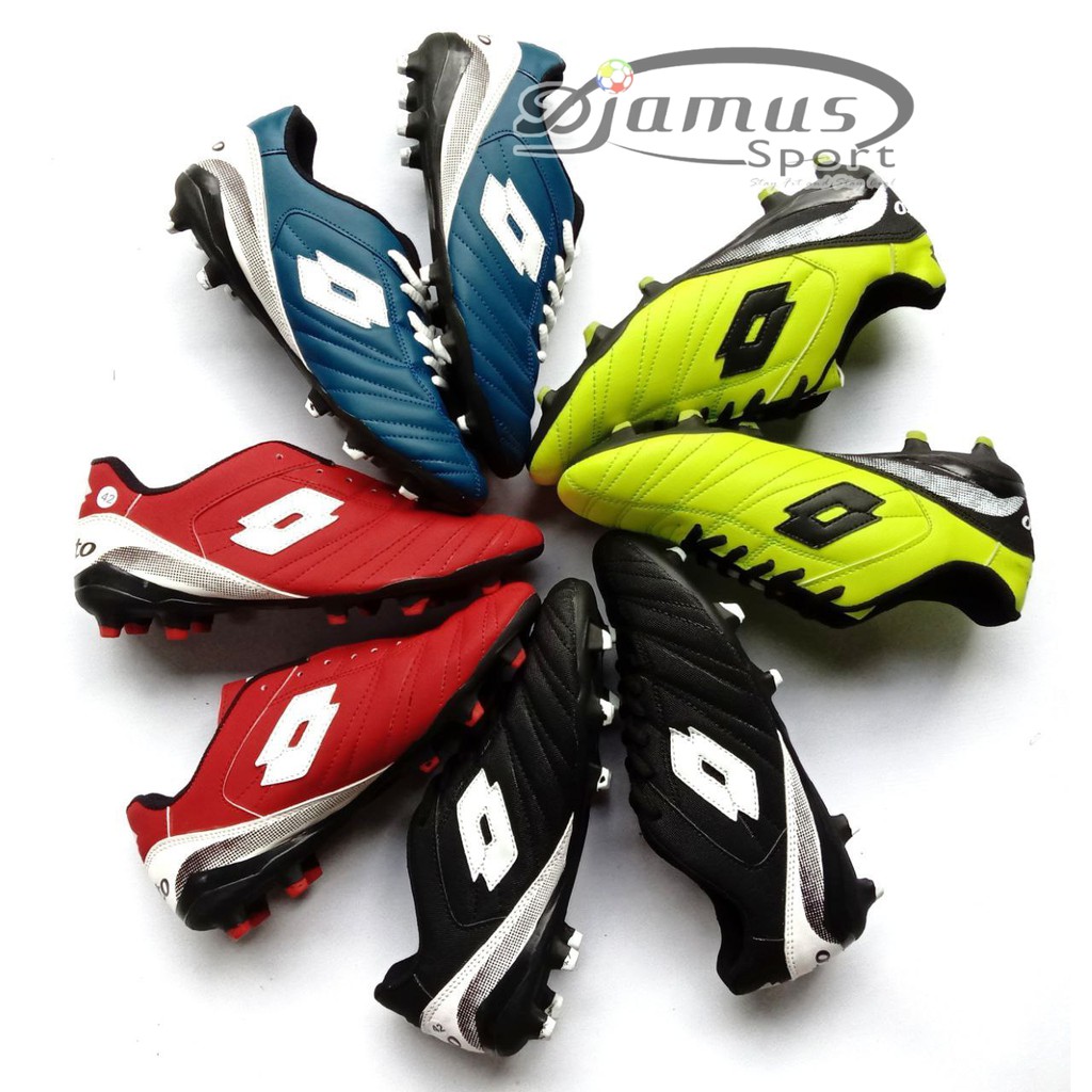 Sepatu Bola LOTTO MERAH Hijau stabilo Biru hitam TERMURAH | Sepatu Bola Lotto PIU LOKAL | Sepatu Bol