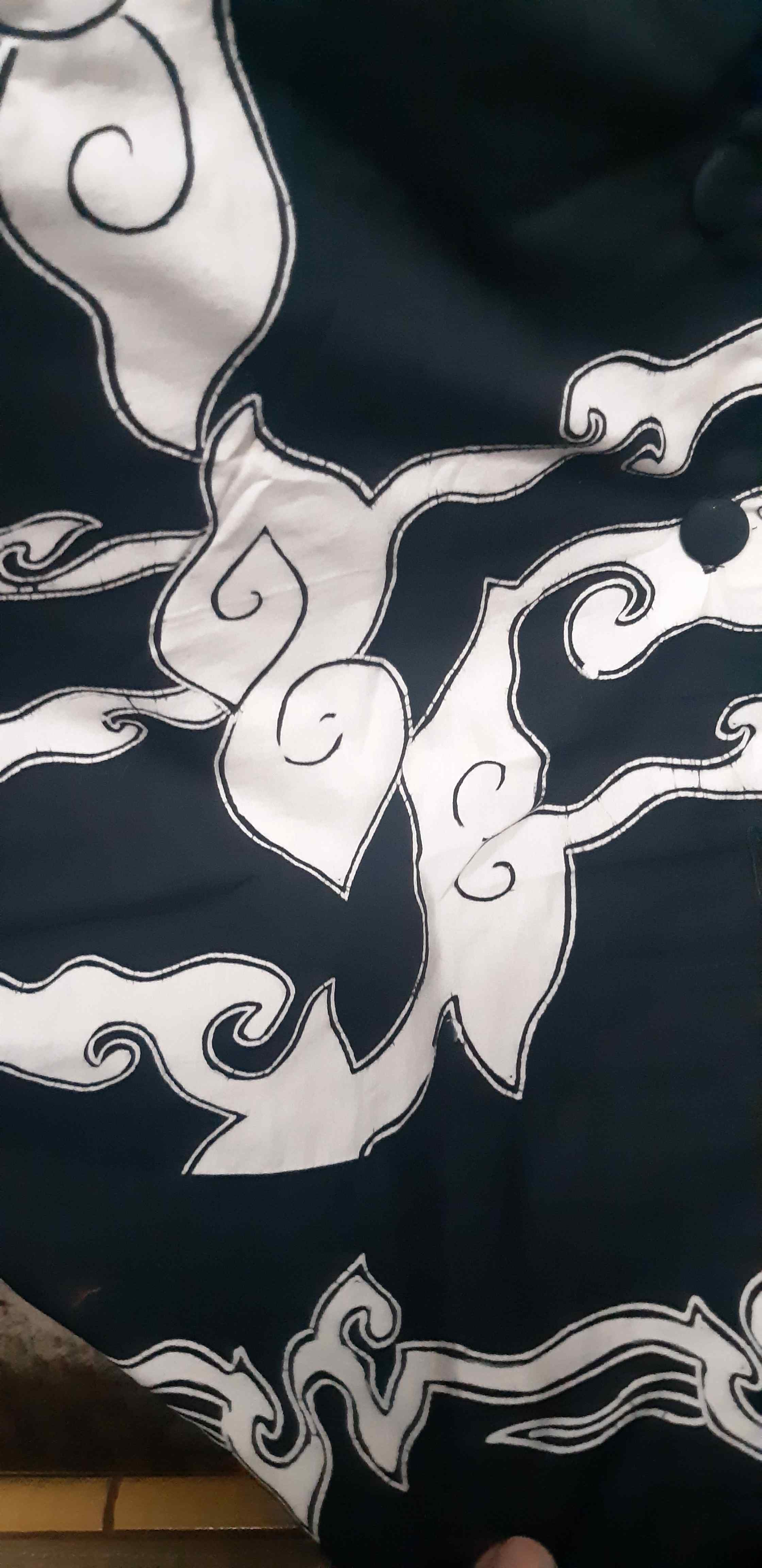 Batik Semar Rd Peaked Lapel - Pi Tl Pk Hp 8a - Hitam Putih