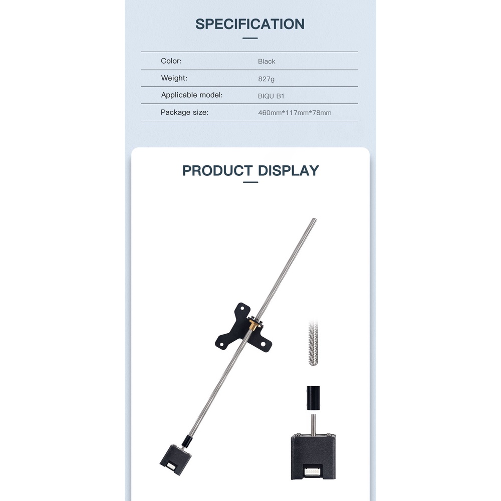 INDOCART Biqu B1 Double Z axis-Dual Screw Rod Upgrade Kit