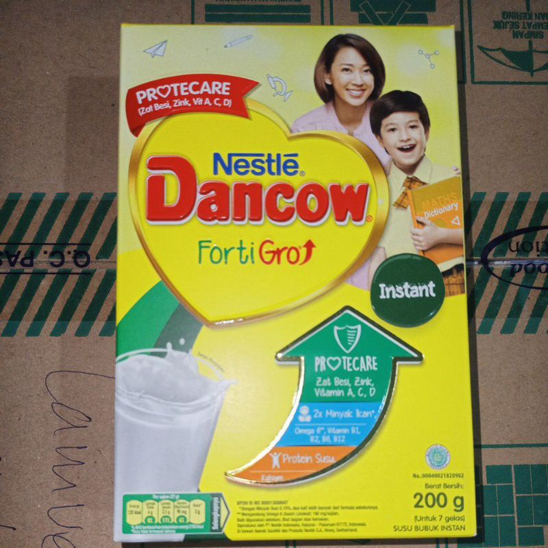 Dancow Fortigro Instant / Coklat / Full Cream 200 gr