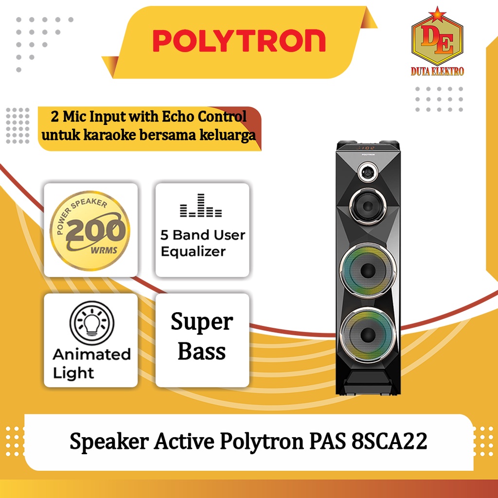 Speaker Active Polytron PAS 8SCA22
